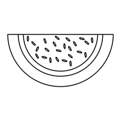 Watermelon delicious fruit icon vector illustration graphic design