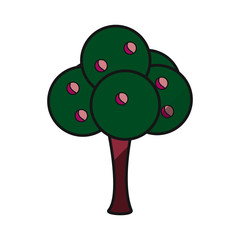 Tree natural ecology icon vector illustration graphic design