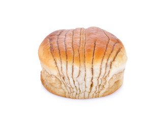 brown sugar bread on white background