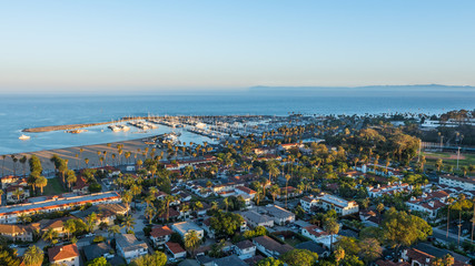 Santa Barbara Aerial Photo - obrazy, fototapety, plakaty