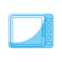 microwave icon over white background. vector illustration