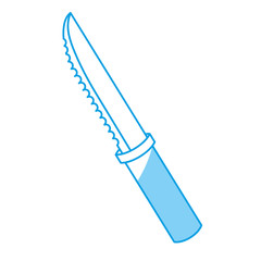 kitchen knife icon over white background. vector illustration
