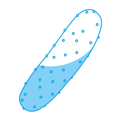 cucumber vegetable icon over white background. vector illustration