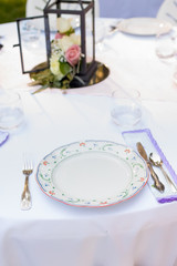 Antique Wedding Reception Plates