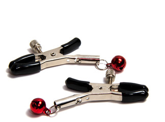 Breast clamps, sex toys for sexual adults, sado masochistic games.