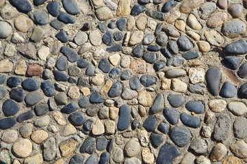  black, Brown mosaic texture on the wall