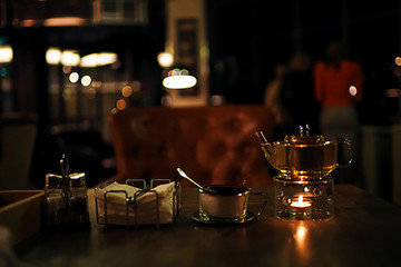 Tea and dish for dinner