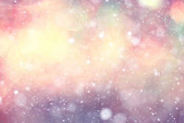 Vintage colorful background bokeh highlights