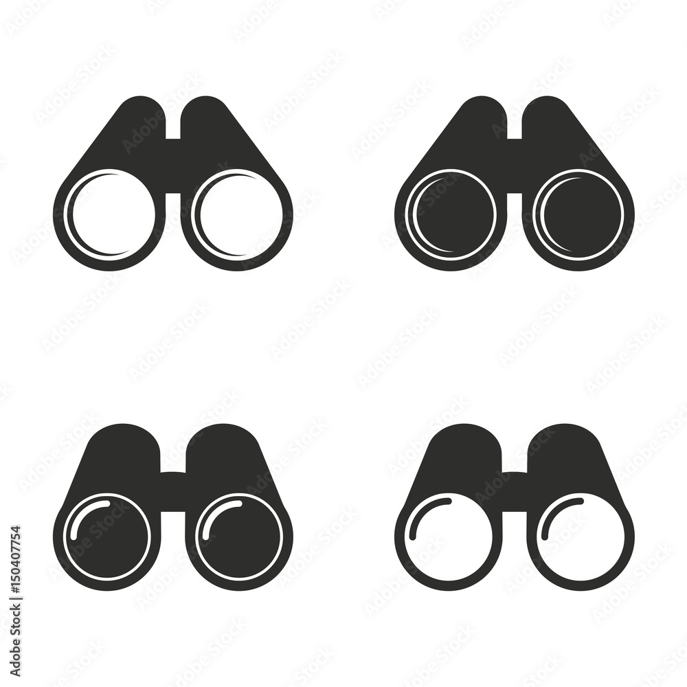 Canvas Prints binocular icon set.