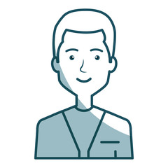 young man avatar character vector illustration design