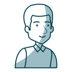 young man avatar character vector illustration design