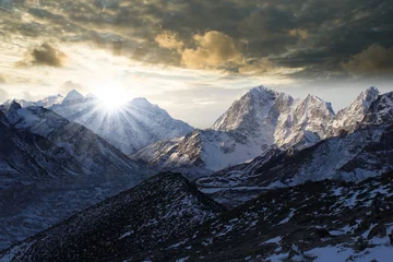Poster Wanderung in Nepal am Fusse des Mount Everest © Biewer_Jürgen