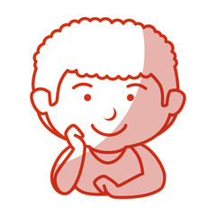 Obraz premium happy little boy character vector illustration design