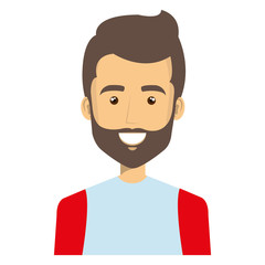 young man casual avatar vector illustration design
