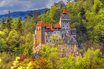 Medieval Bran castle, Brasov landmark, Transylvania, Romania.