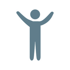 Male pictogram symbol icon vector illustration graphic design