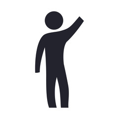 Male pictogram symbol icon vector illustration graphic design