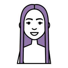 beautiful and young woman student vector illustration design