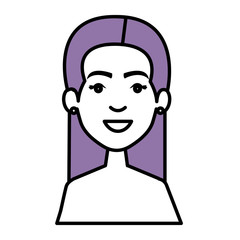 Obraz premium beautiful and young woman student vector illustration design