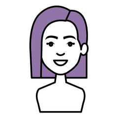 beautiful and young woman student vector illustration design