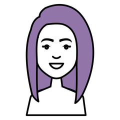 beautiful and young woman student vector illustration design