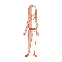 beautiful and young woman student vector illustration design