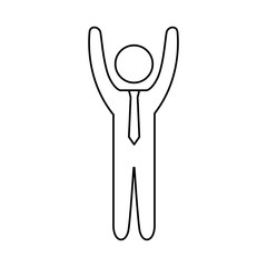 Male pictogram symbol icon vector illustration graphic design