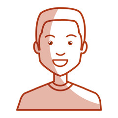 young man casual avatar vector illustration design