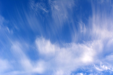 Beautiful landscape: clouds in the sky, nature