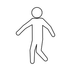 Male pictogram symbol icon vector illustration graphic design