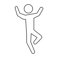 Male pictogram symbol icon vector illustration graphic design