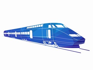illustration of train. vector drawing