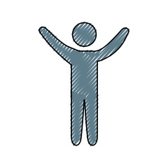 Male pictogram symbol icon vector illustration graphic design