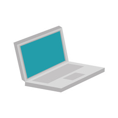 laptop computer isometric icon vector illustration design