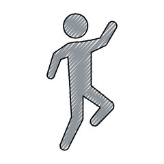 Male pictogram symbol icon vector illustration graphic design