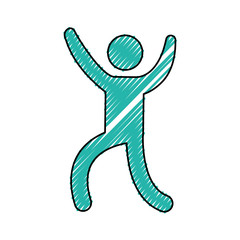 Obraz premium Male pictogram symbol icon vector illustration graphic design