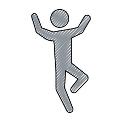 Male pictogram symbol icon vector illustration graphic design