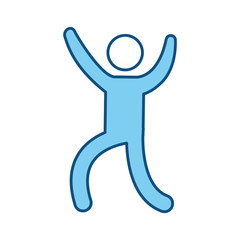 Male pictogram symbol icon vector illustration graphic design