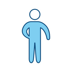 Male pictogram symbol icon vector illustration graphic design