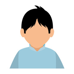 young man avatar character vector illustration design