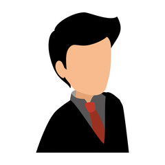 businessman isometric avatar character vector illustration design