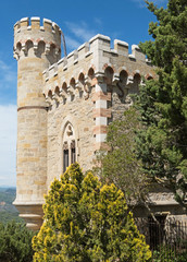 Obraz premium Magdala tower, rennes le chateau city