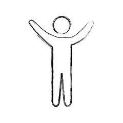 Male pictogram symbol icon vector illustration graphic design