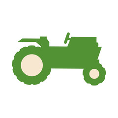 Tractor farm vehicle icon vector illustration graphic design