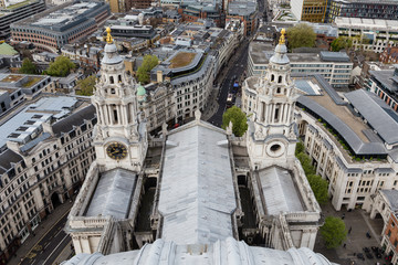 seen from the top of the Sant paul Cathedral