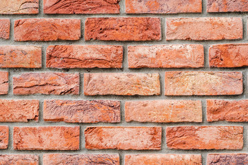 modern red brick facade