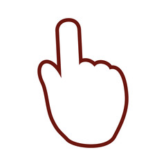 Hand click cursor icon vector illustration graphic design