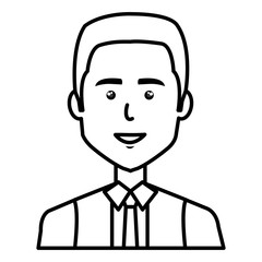 businessman avatar character icon vector illustration design