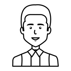 businessman avatar character icon vector illustration design