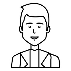businessman avatar character icon vector illustration design